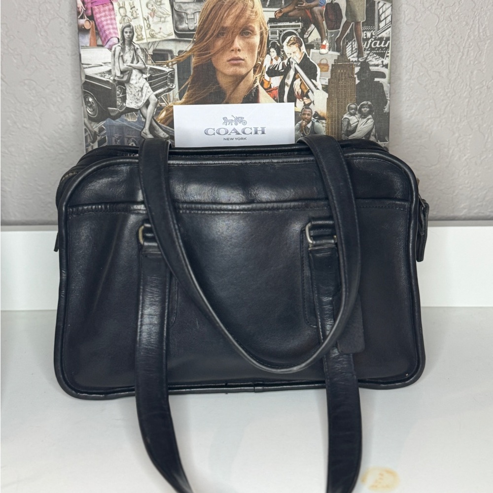 Vintage Coach Black Flite Bag